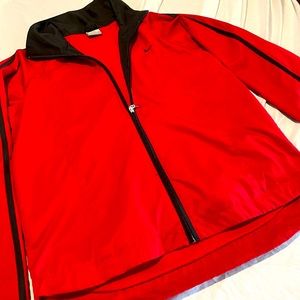 Nike track jacket small red women’s